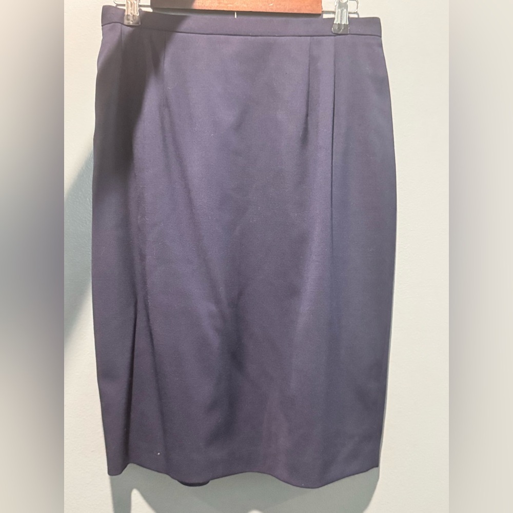 Talbots Blue Midi Pencil Skirt for Work